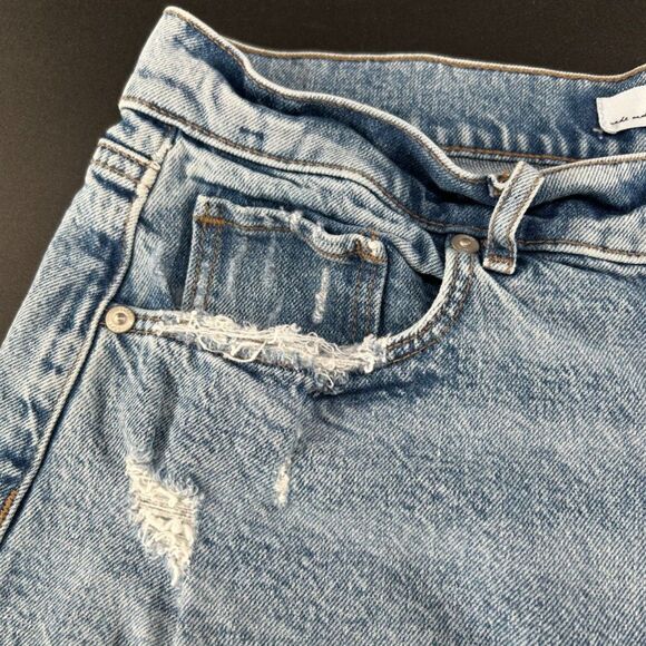 LOFT-Made And Loved Wm's Sz 28/6 Lt Blu Wash 5 Pkt Shorts 99%Cotton & 1%Elastin - Picture 9 of 10